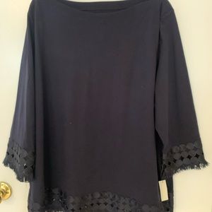 Talbots NWT Navy  Plus Size Shirt